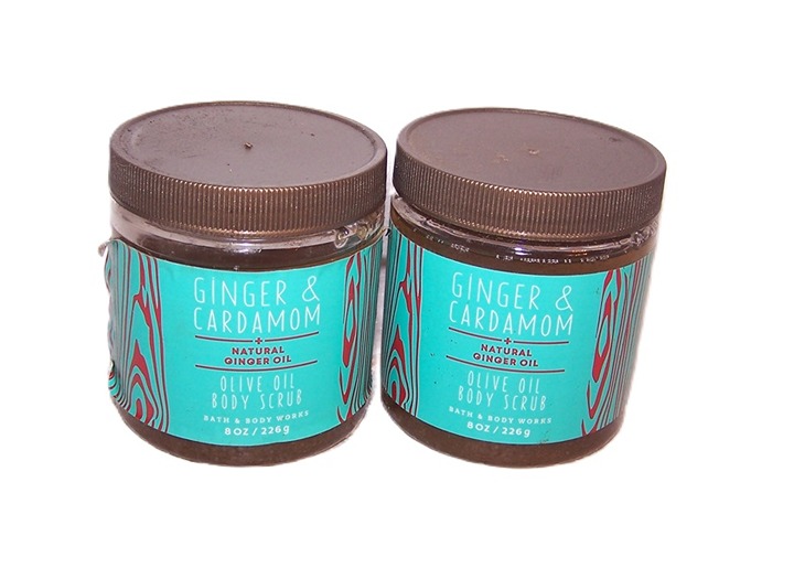 Ginger Cardamom Olive Oil Body Scrub Bath & Body Works 8 oz Lot of 2