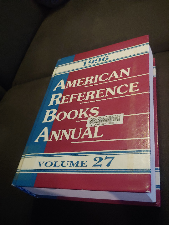 American Reference Books Annual: 1996 Edition, Volume 27 (ARBA and Index)