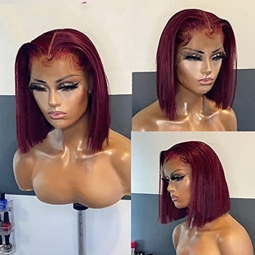 human hair lace front wig