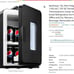 Northclan 15L Mini Fridge for Bedroom, 110V AC/ 12V DC Portable