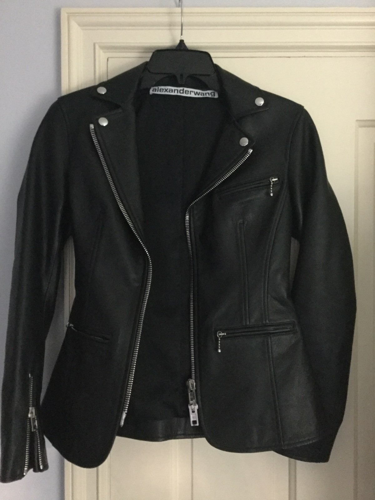 alexander wang leather jacket