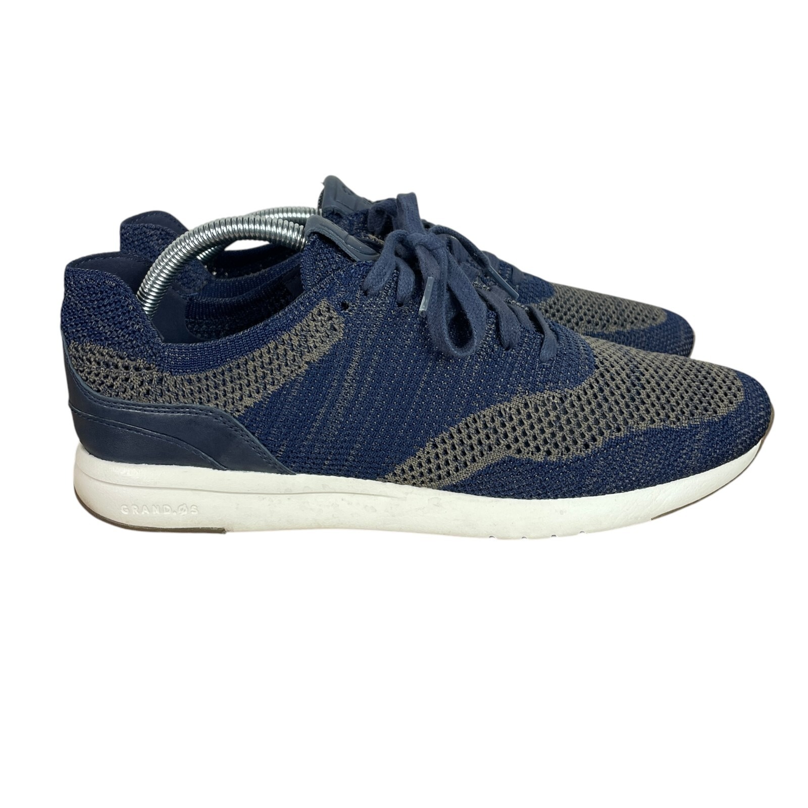 Cole Haan Mens GrandPro Stitchlite Shoes 10M Blue Gray Lace Up C27763 Knit