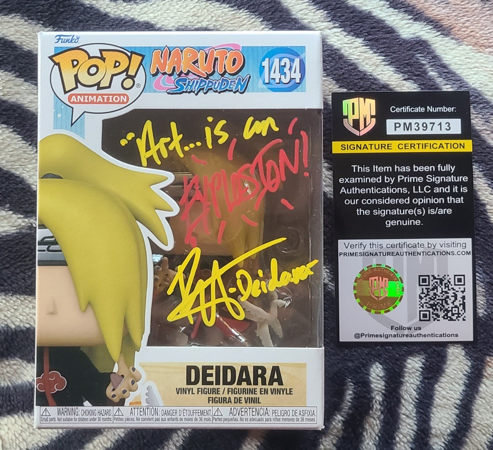 Deidara Signed by Roger Craig Smith Funko Pop