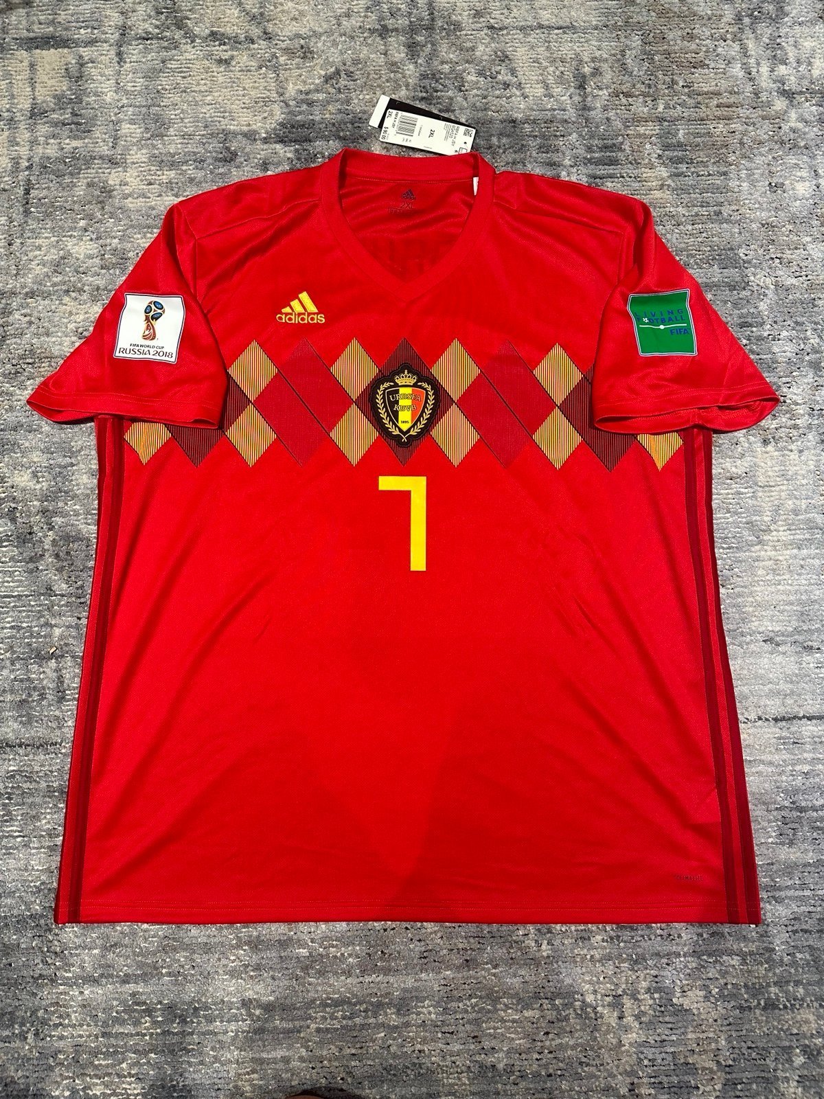 Kevin De Bruyne Belgium Adidas Home Jersey 2018 Men’s Size XXL BQ4520
