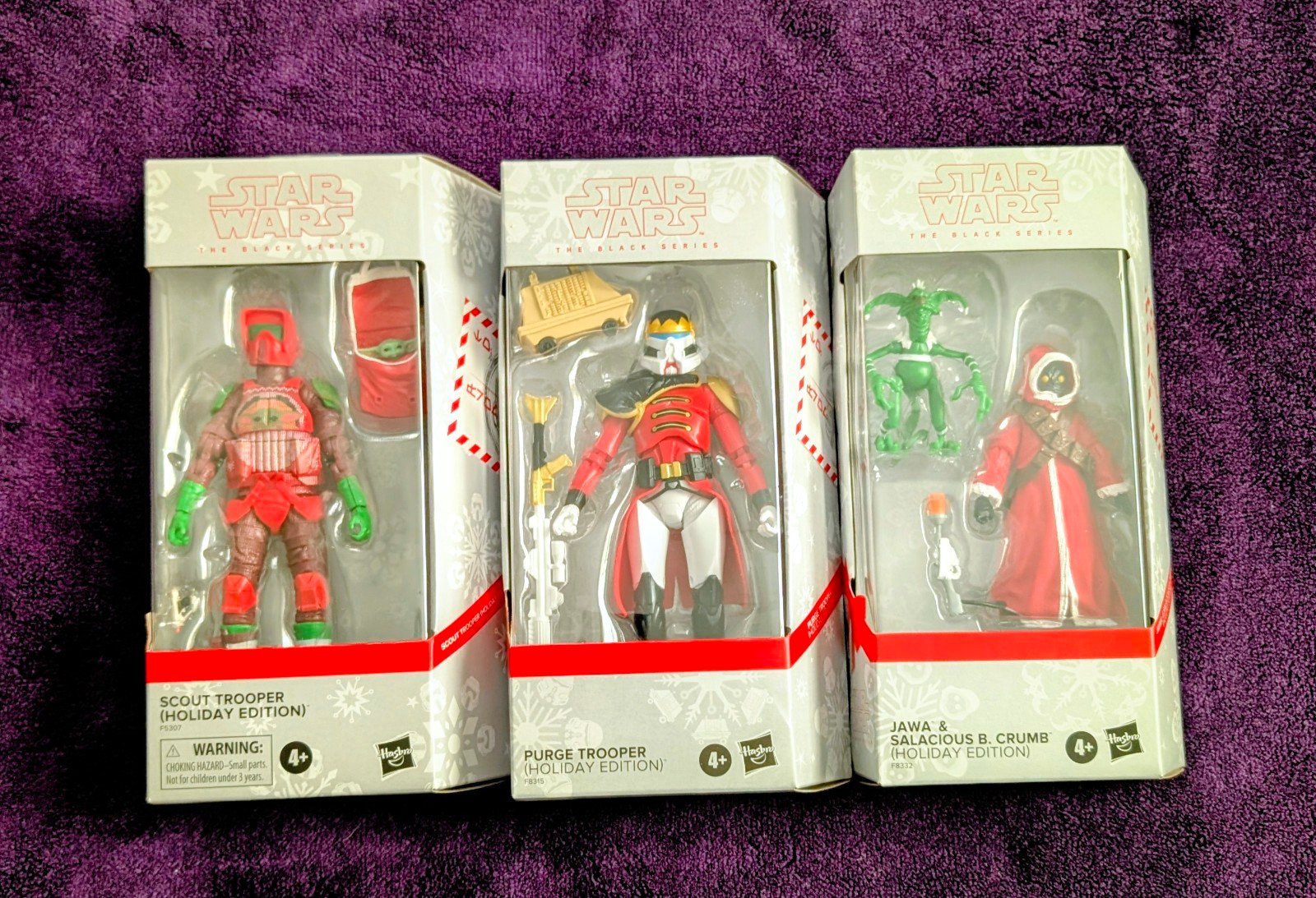 Star Wars The Black Series Scout Trooper Purge Trooper Jawa Holiday Edition