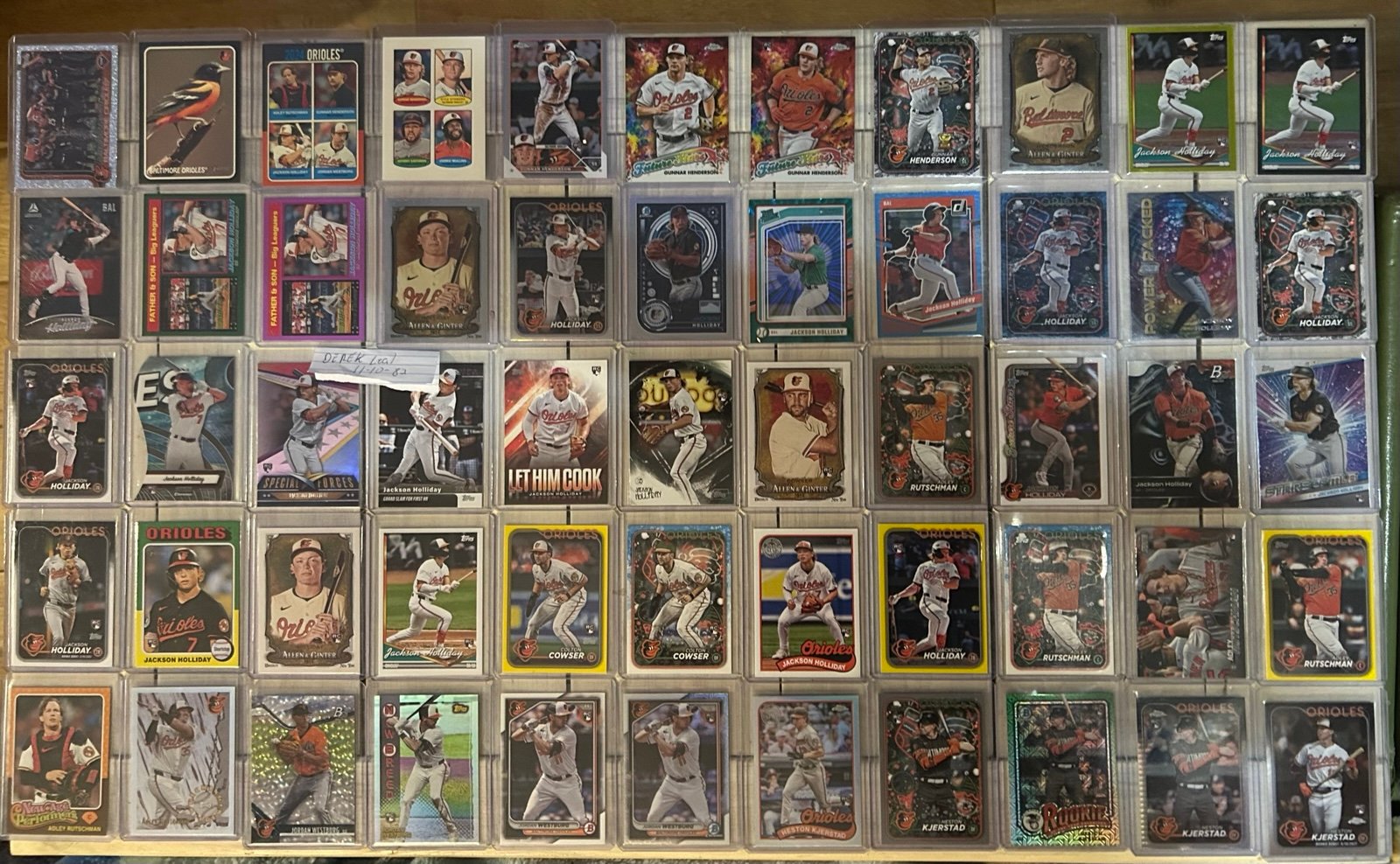 Huge Baltimore Orioles 55 card lot