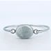 Mexico Sterling Silver 925 Monogram Bangle Bracelet - No Monogram, 6 Wrist,