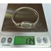 Mexico Sterling Silver 925 Monogram Bangle Bracelet - No Monogram, 6 Wrist,