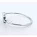 Mexico Sterling Silver 925 Monogram Bangle Bracelet - No Monogram, 6 Wrist,