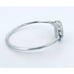 Mexico Sterling Silver 925 Monogram Bangle Bracelet - No Monogram, 6 Wrist,