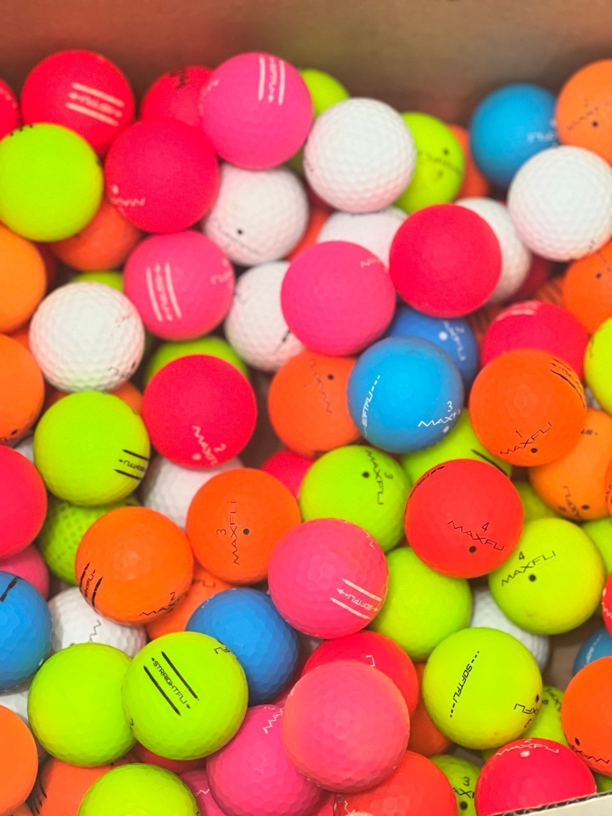 48 Maxfli Matte Golf Balls 5/4A