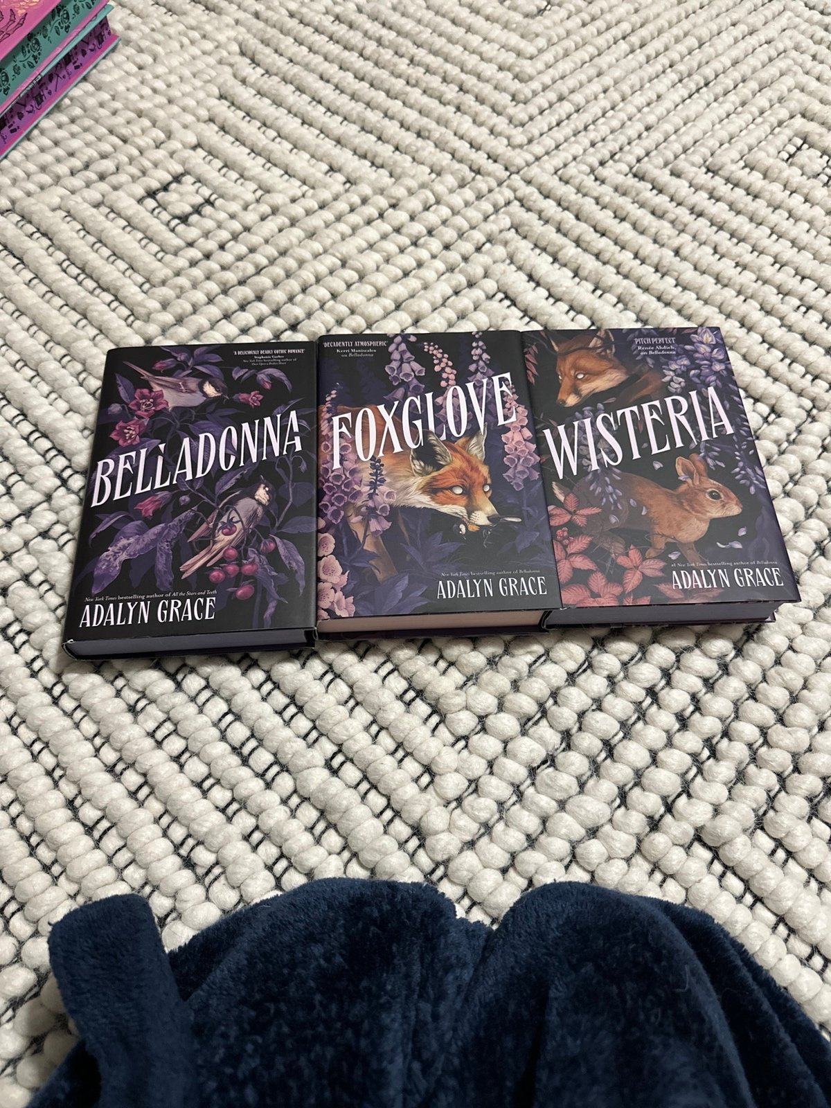 Adalyn grace fairyloot wisteria, foxglove, belladonna with author letter