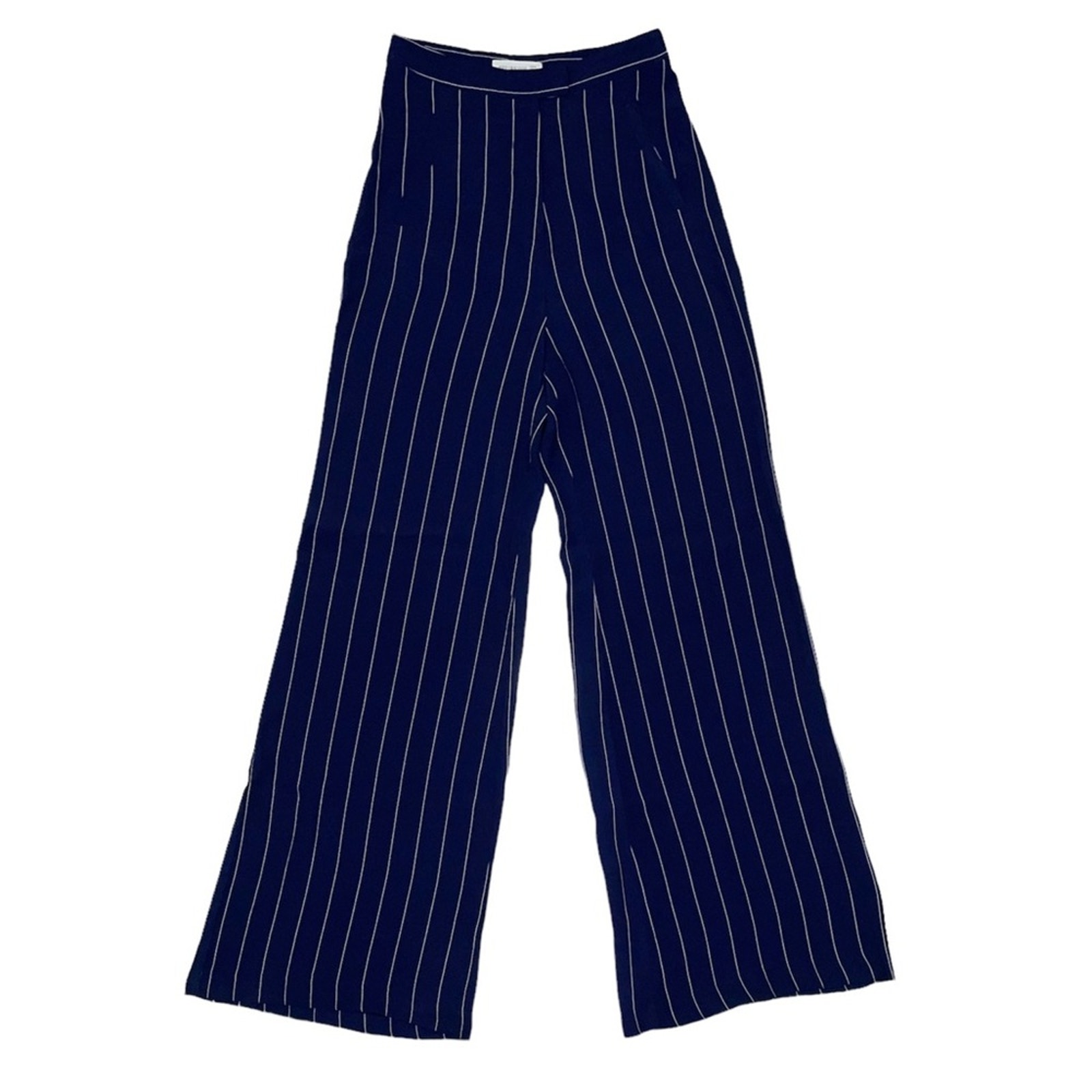 Bec & Bridge Duran Duran Pinstripe Blue White Palazzo Pants Size 6