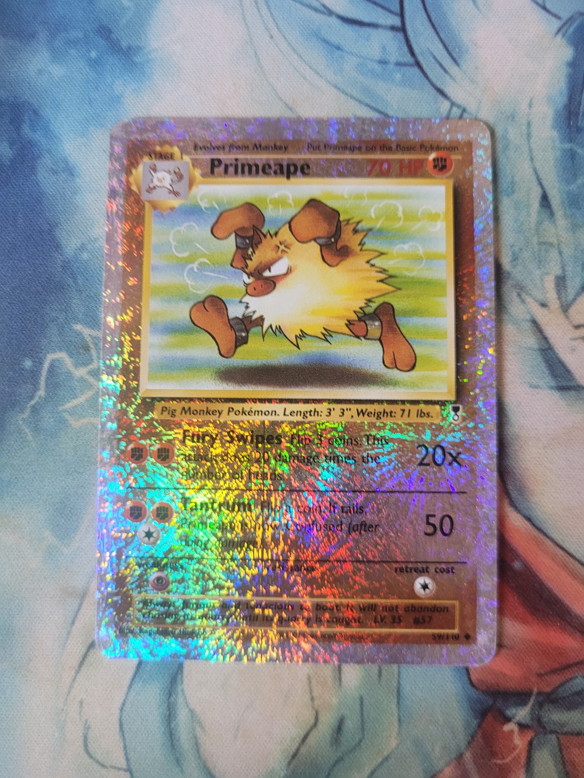 Pokemon Card Legendary Reverse Primeape