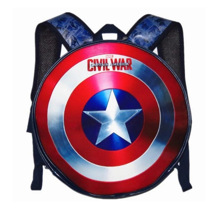 Captain America Shield Round Backpack approx 17"