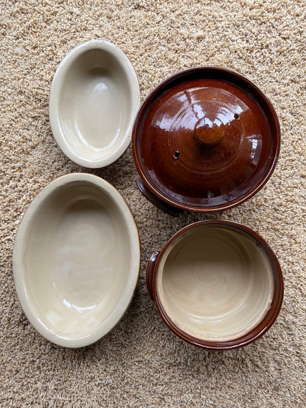 Vintage Pearson’s of Chesterfield English Stoneware Cookware Set