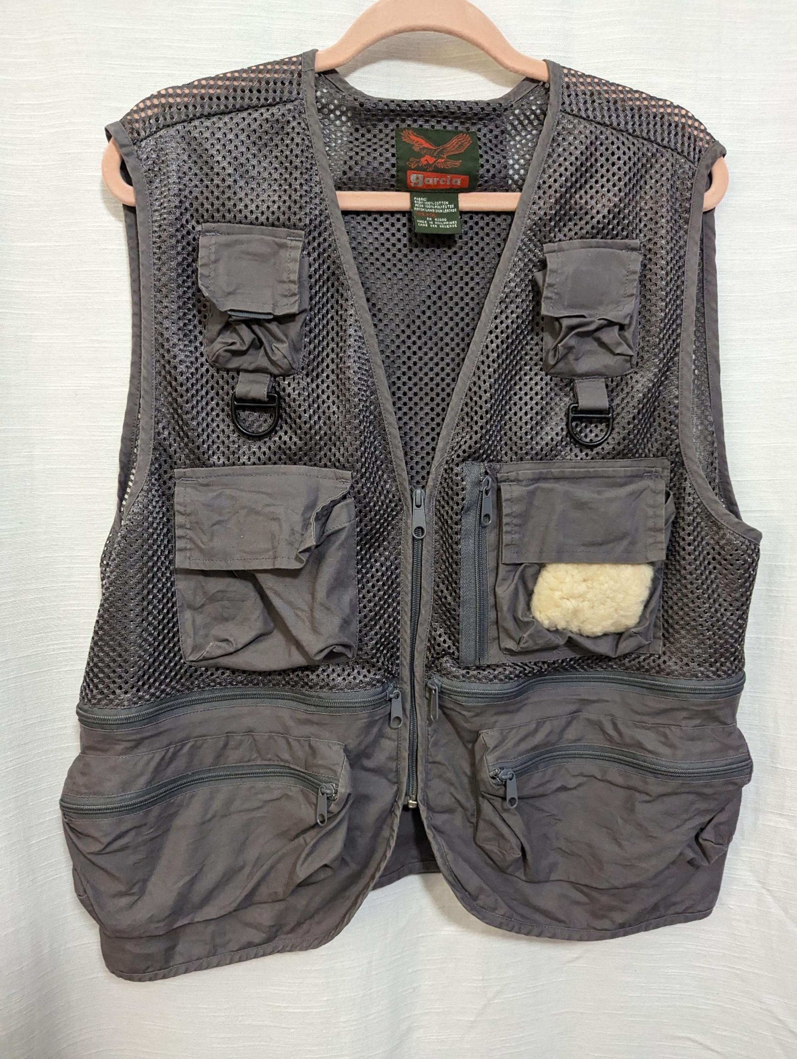Vintage Garcia fly fishing men's vest size L/XL
