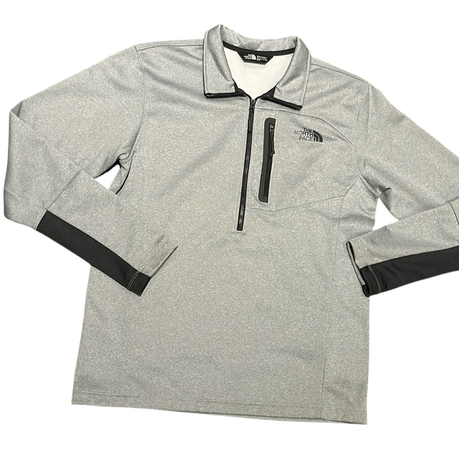 The North Face Gray Mens Size Medium Quarter-Zip Pullover