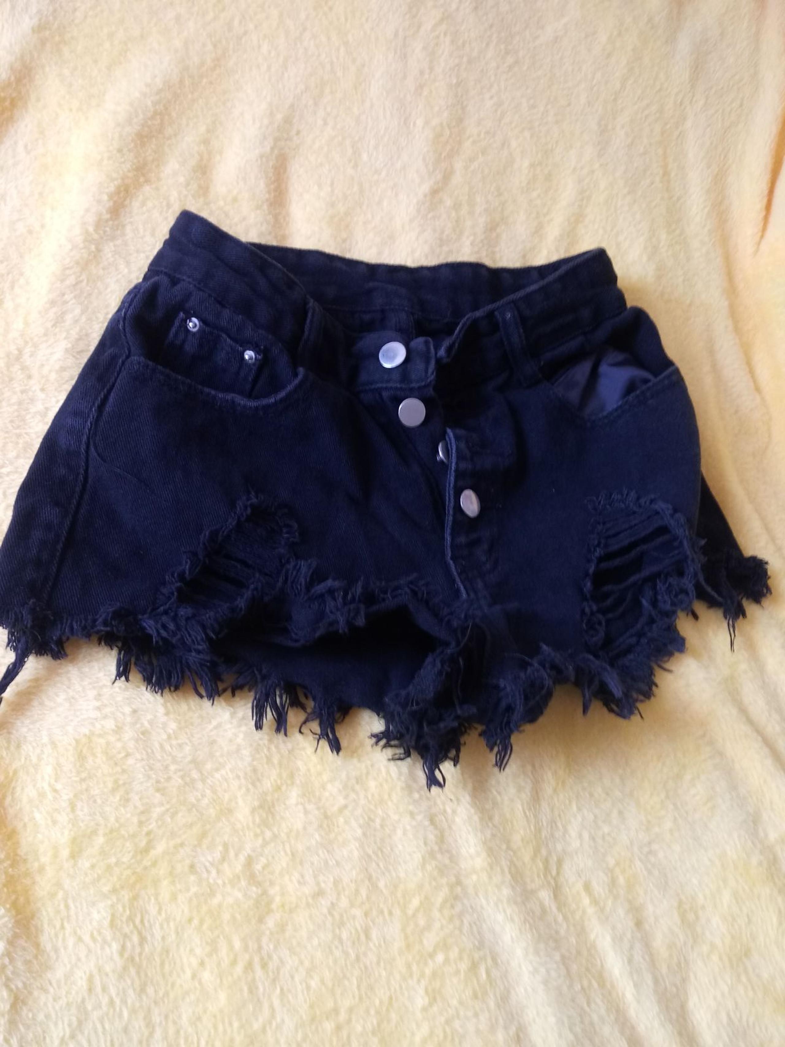 Black Punk Mini Shorts