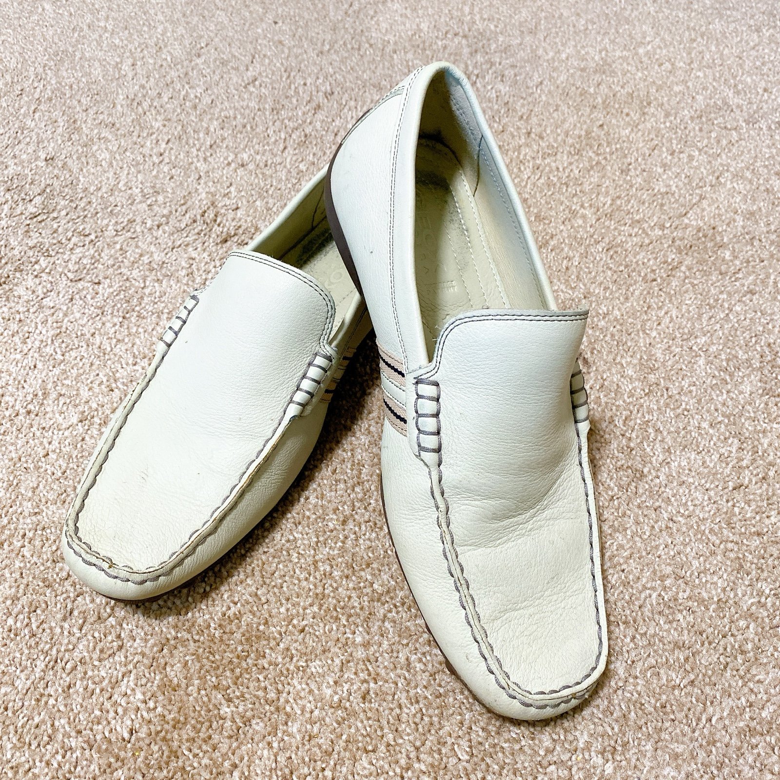 GEOX Respira Leather Driving Loafers No Box - US Men's 9