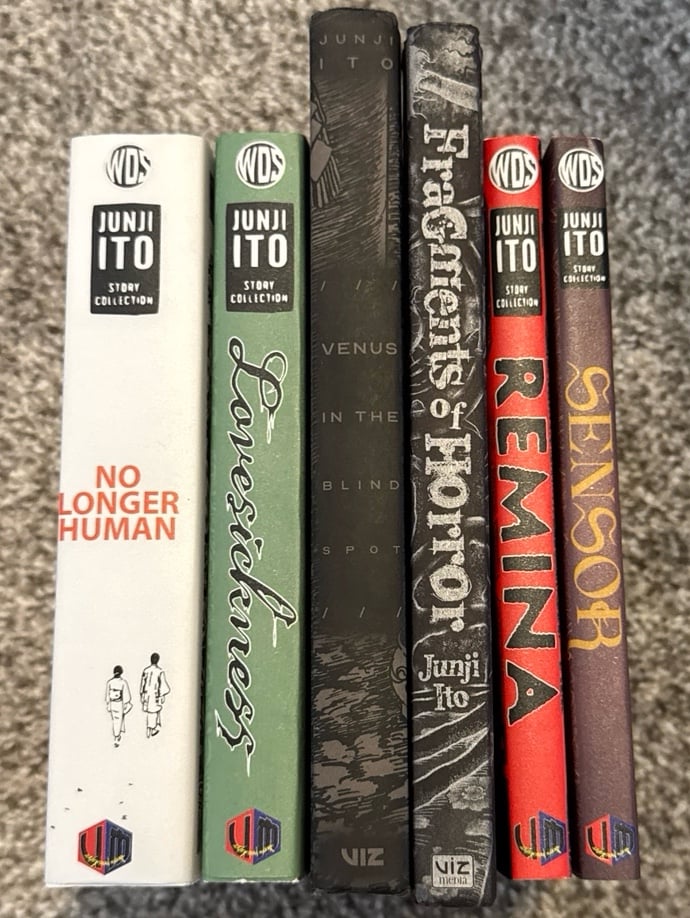 JUNJI ITO 6 HORROR BIG MANGA LOT