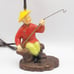 C.S. Co. Japan Chalkware Lamp Japanese Fisherman