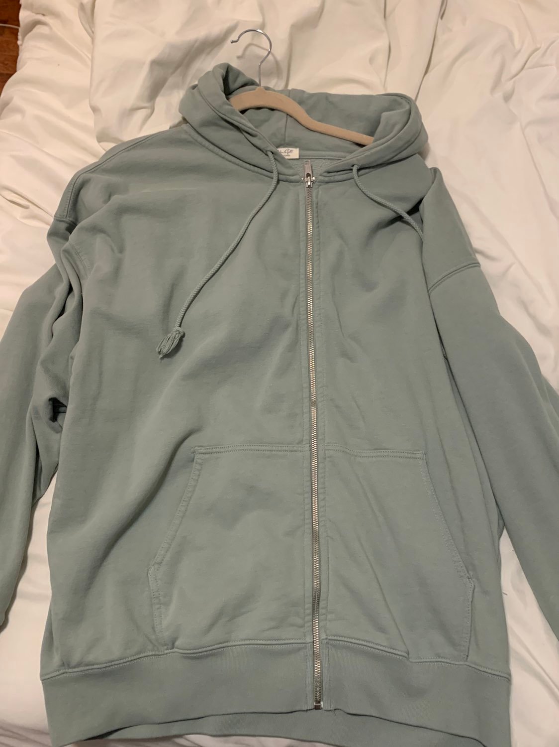 SEAFOAM GREEN BRANDY MELVILLE OVERSIZED CHRISTY HOODIE