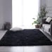 Black Shaggy Rug, Area Rug