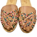 Latigo Anthropologie | Women | Hibiscus Leather Slip-On Mule Slides | Size 6.5 M