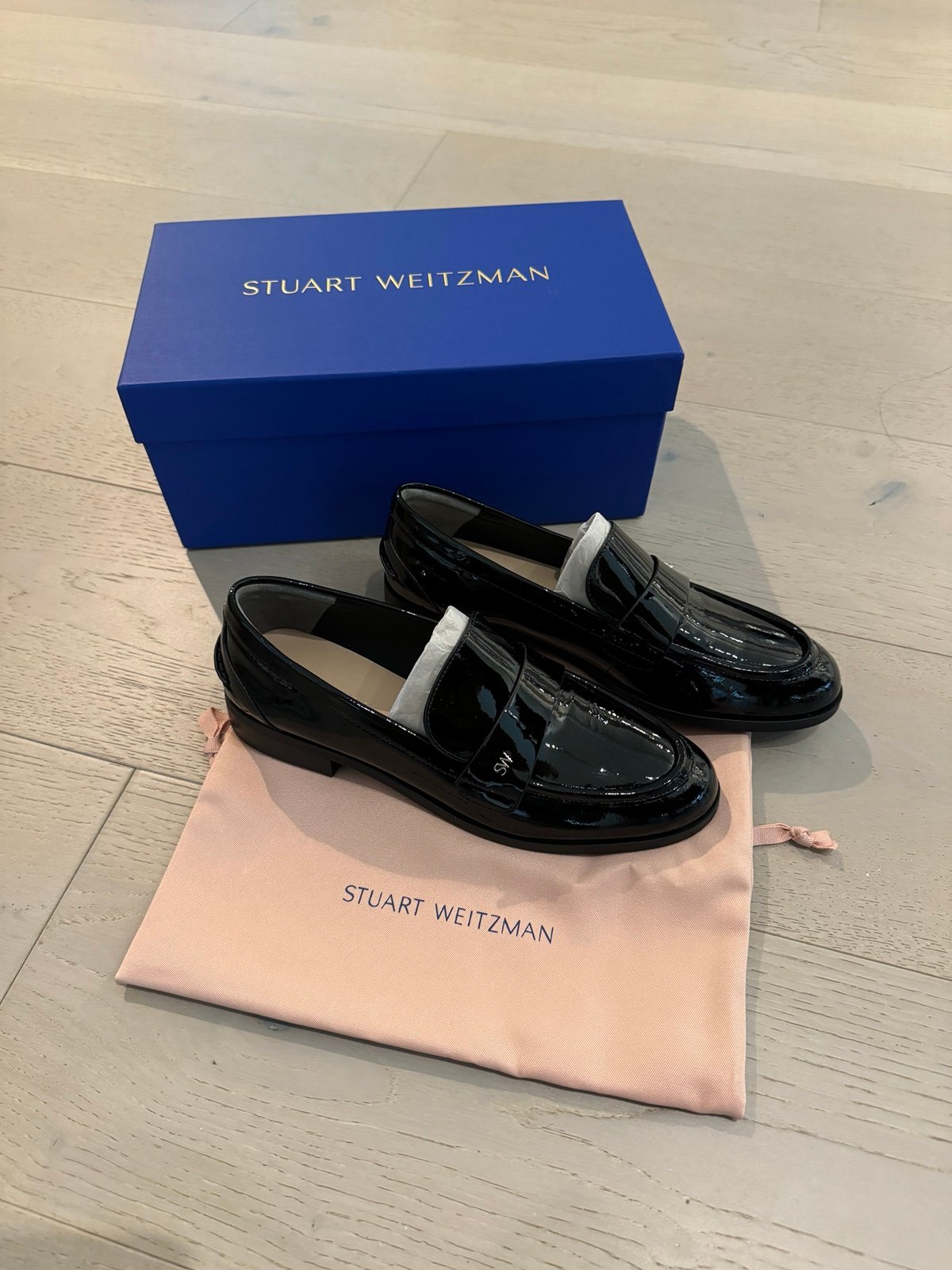 Stuart Weitzman owen loafers in black
