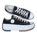 Converse Run Star Hike Low Top Daisy Black White Gum Canvas Platform M10/W11.5