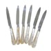 Mikasa Japan Vintage Mother Of Pearl Prisma Set of 6 Butter Knives BEAUTIFUL