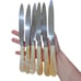 Mikasa Japan Vintage Mother Of Pearl Prisma Set of 6 Butter Knives BEAUTIFUL