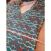 Merrell opti-wick hoodie size medium long sleeve green white yellow orange geome