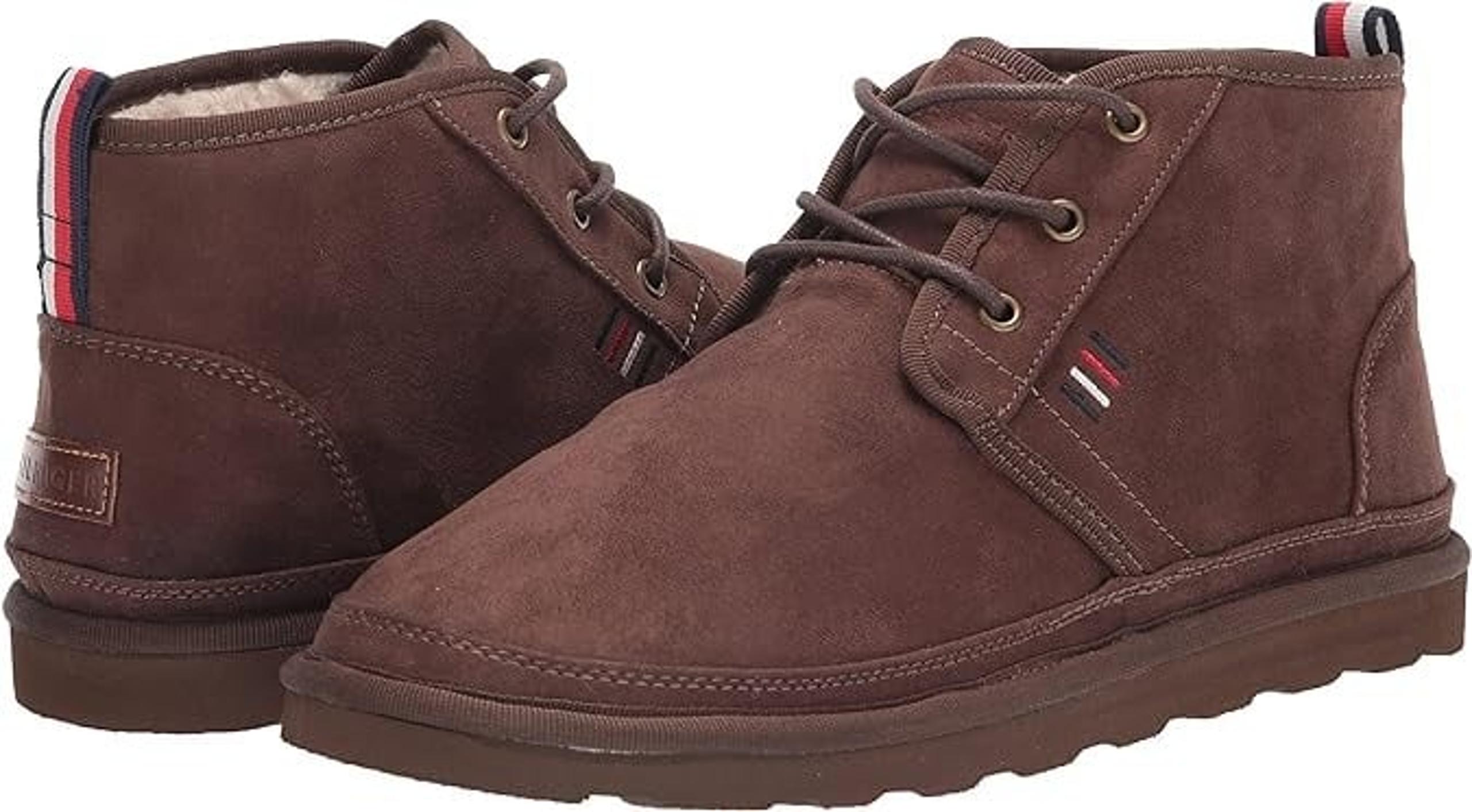 Tommy Hilfiger Mens Welsh Fashion Suede Boot 12  "Dark Brown"