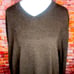 Vintage Structure Chico Brown Wool Blend V-neck Sweater