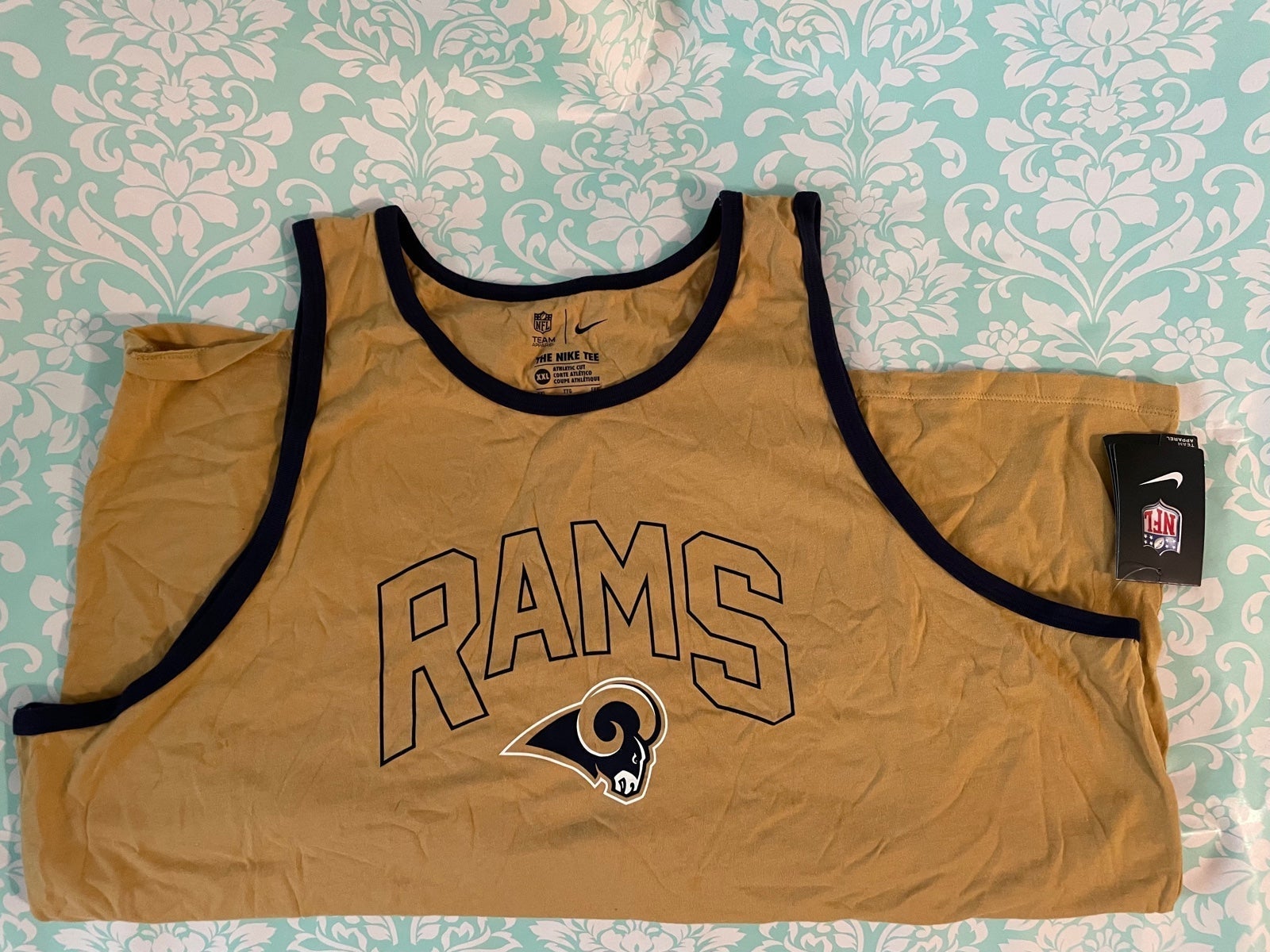Nike mens rams tank shirts sz small xl medium 2xl 4xl
