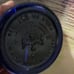 Rare Vintage Cobalt Blue Glass Charles Jacquin George Washington