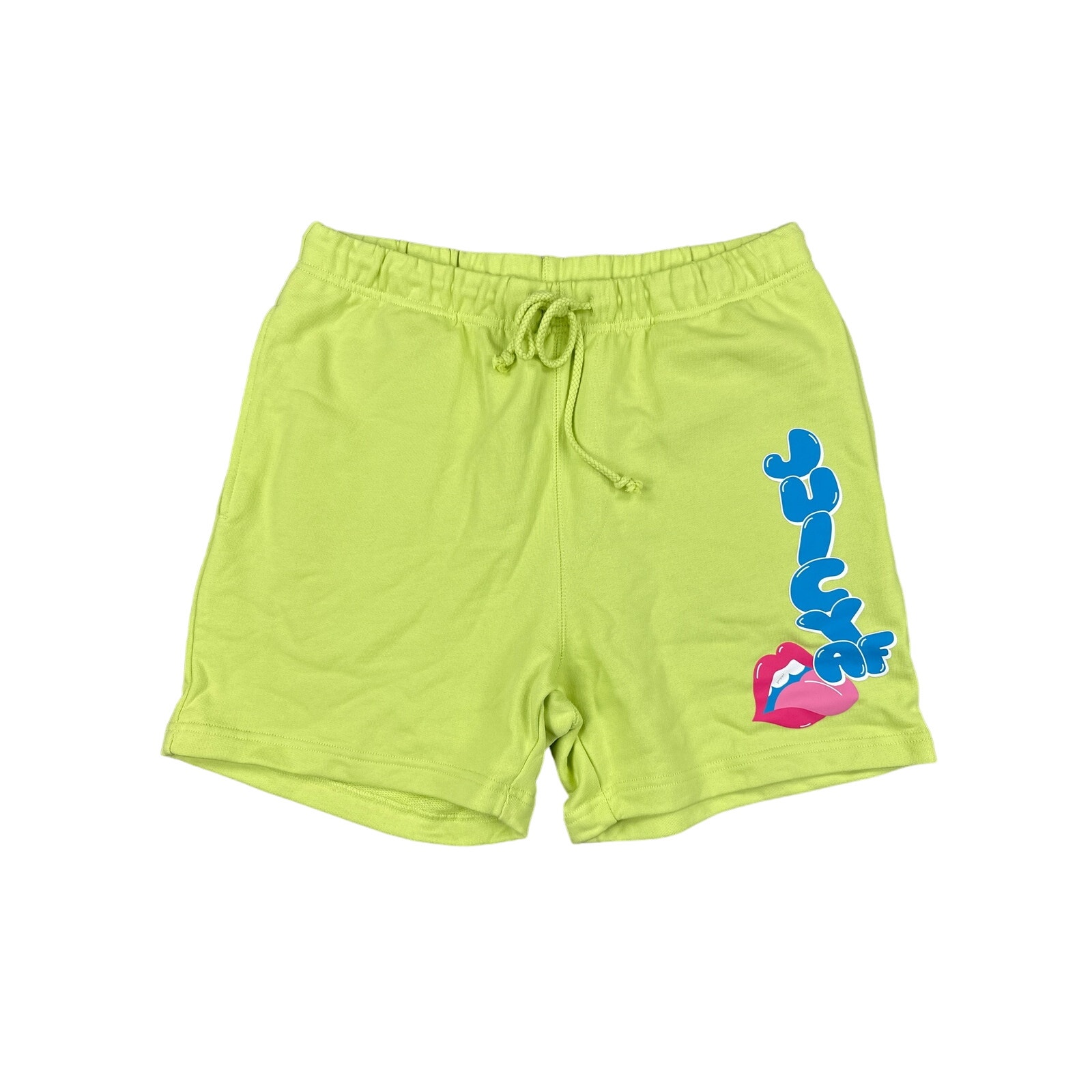 Poppi - Juicy AF Sweat Shorts in Lime Green