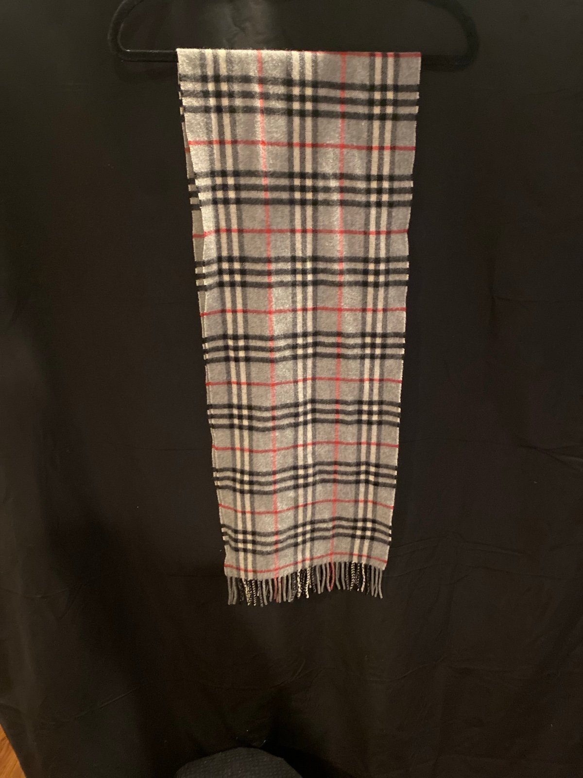 Burberry Cashmere Plaid print Scarf