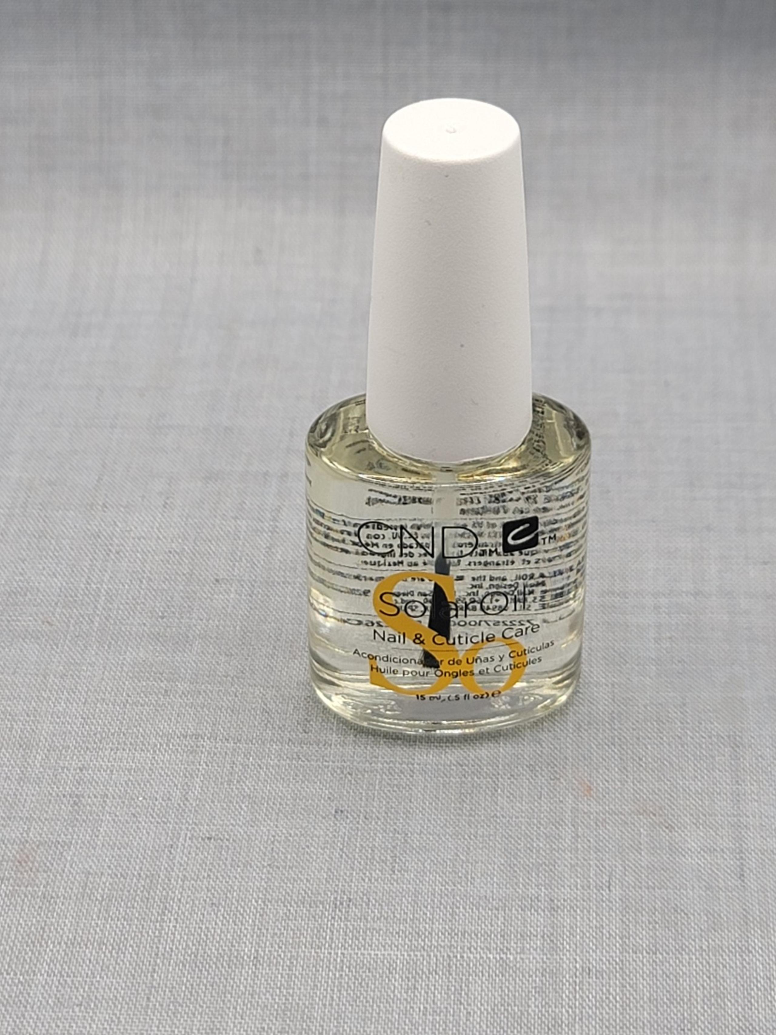 CND Solar Oil Nail & Cuticle Care Jojoba Oil and Vitamin E 0.50 oz.  NO BOX