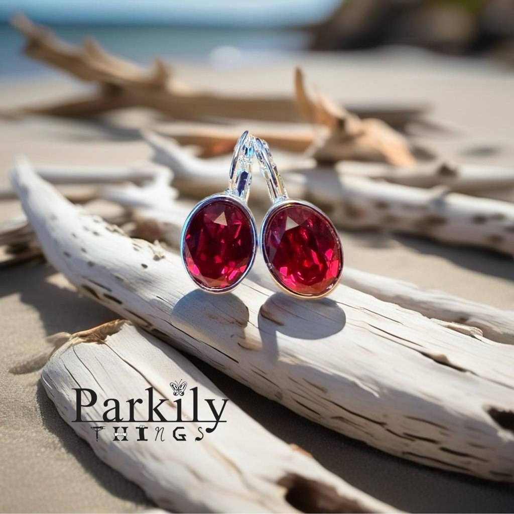 Handcrafted earrings with Swarovski crystal