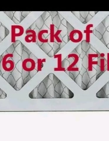 MERV 8 Pleated 12x12x1 HVAC, AC Furnace Air Filter (Pack of 4) 2&6 available.