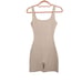 NWOT Naked Wardrobe Ribbed Scoop Neck Romper in Nude Size Small