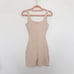 NWOT Naked Wardrobe Ribbed Scoop Neck Romper in Nude Size Small