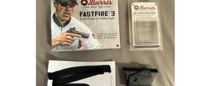 Burris Optics Hunting FastFire 3 Red Dot Sight, 8 MOA Dot