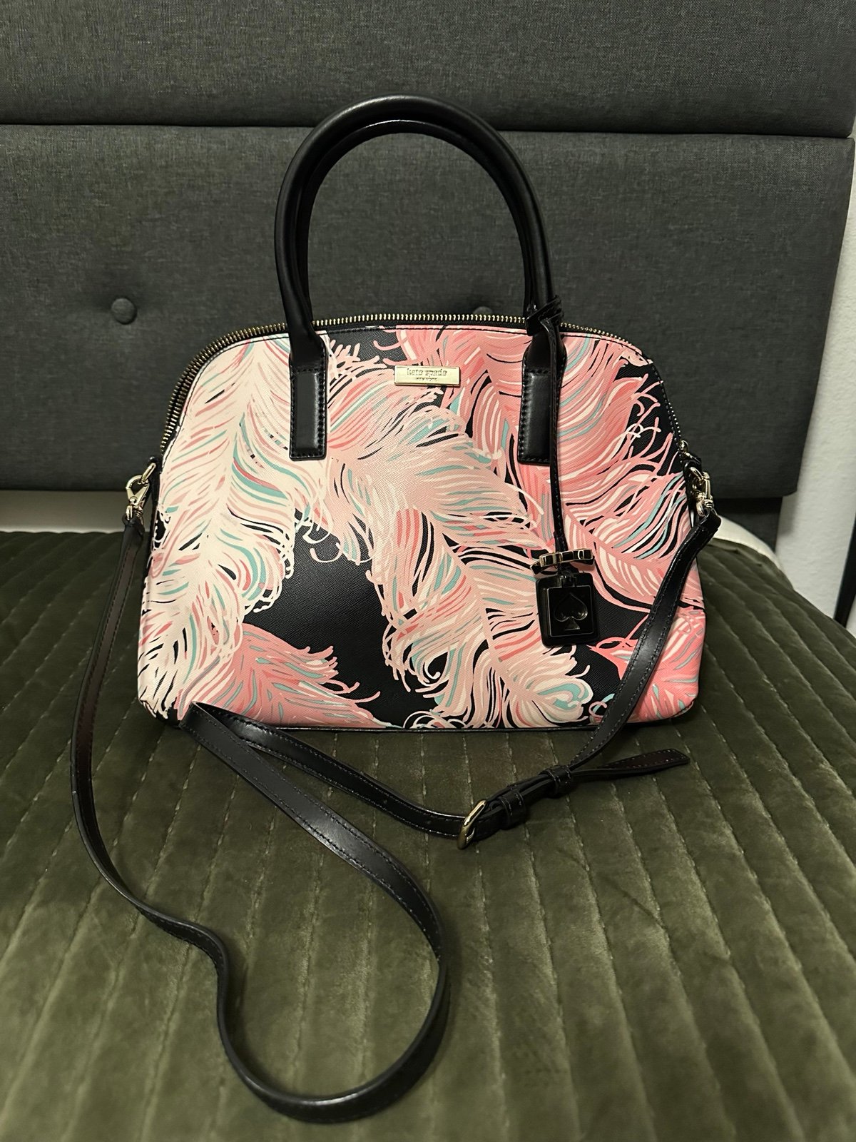 Kate Spade Feather Printed Handbag