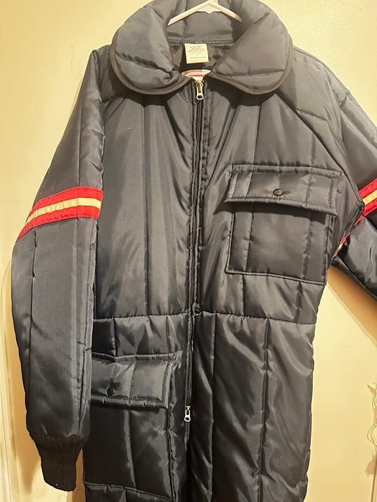 Vintage JCPenny Snowmobile Apparel Ski Ice Fishing Suit Coveralls | Large