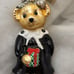 Christopher Radko Muffy Vanderbear Black & White Glass Christmas Ornament