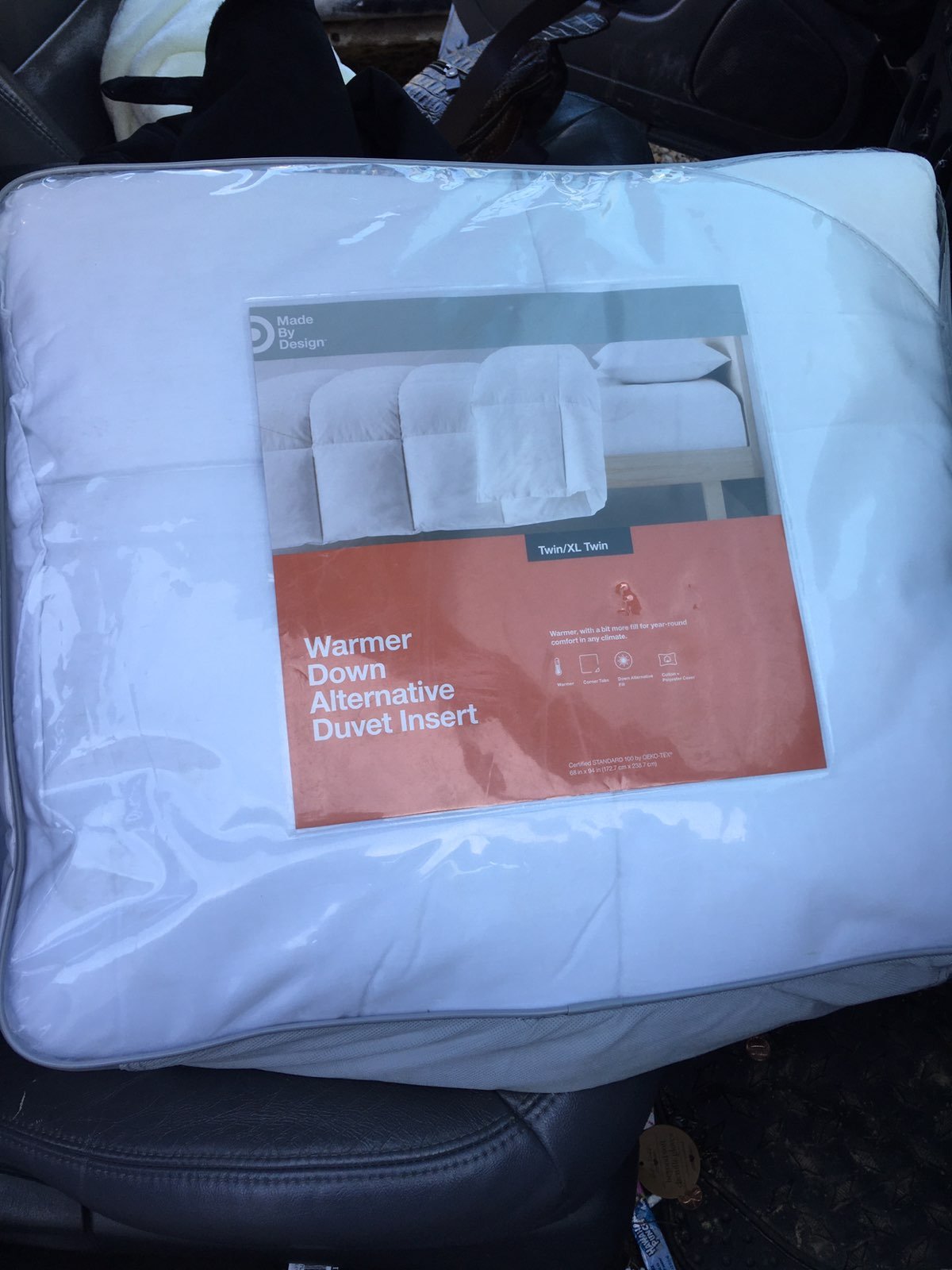 Queen down comforter set